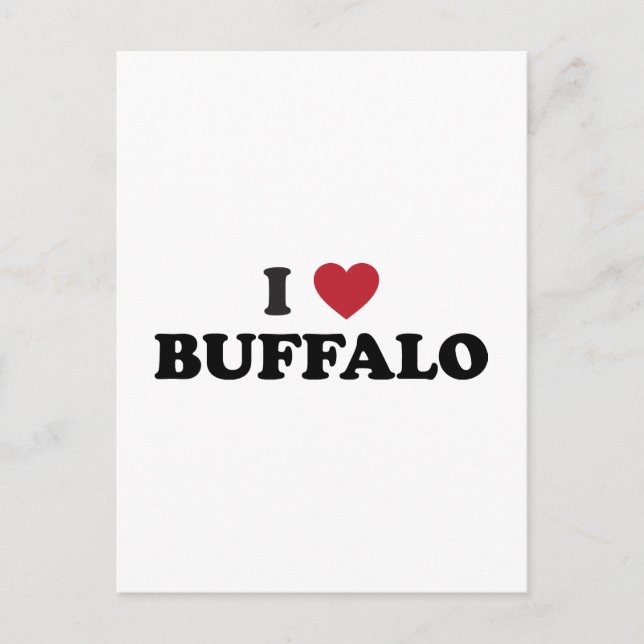 I Liebe Buffalo Postkarte (Vorderseite)