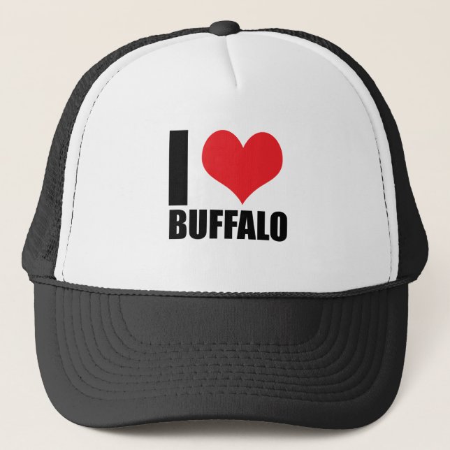 I Liebe Buffalo Truckerkappe (Vorderseite)