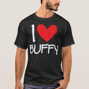 I Liebe Buffy Name Herz Personalisiert Männer Typ T-Shirt