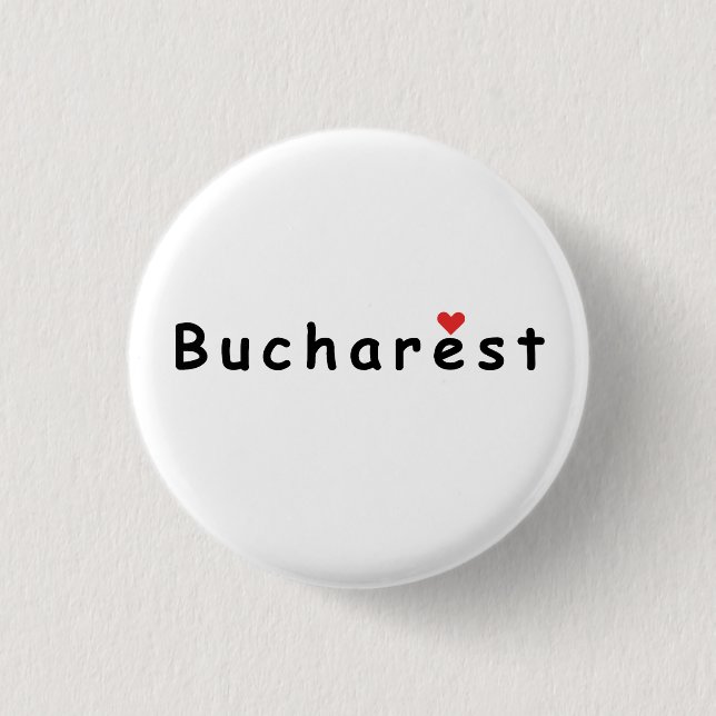 I Liebe Bukarest Button (Vorderseite)