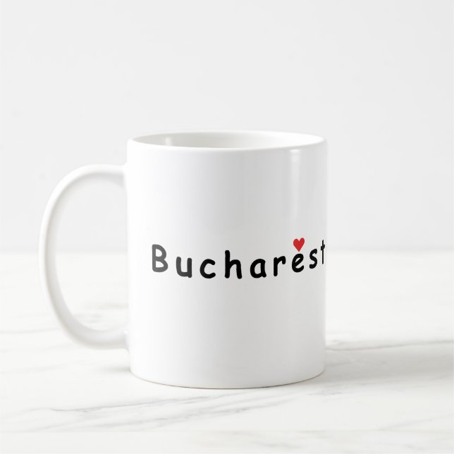 I Liebe Bukarest Kaffeetasse (Links)