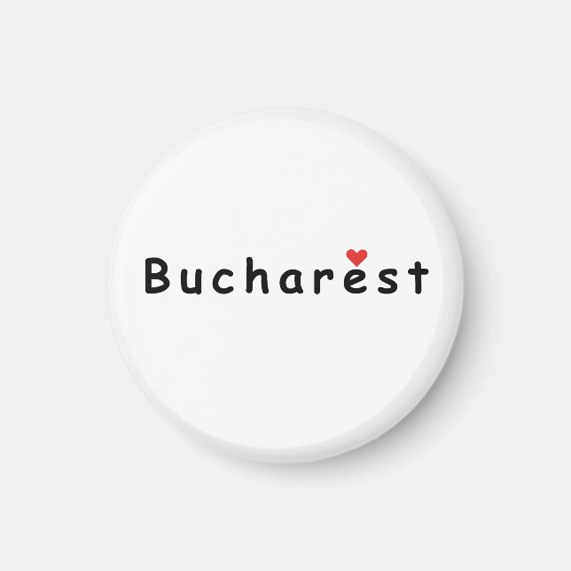 I Liebe Bukarest Magnet (Vorne)