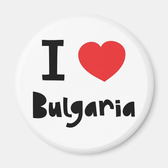 I Liebe Bulgarien Magnet (Vorne)