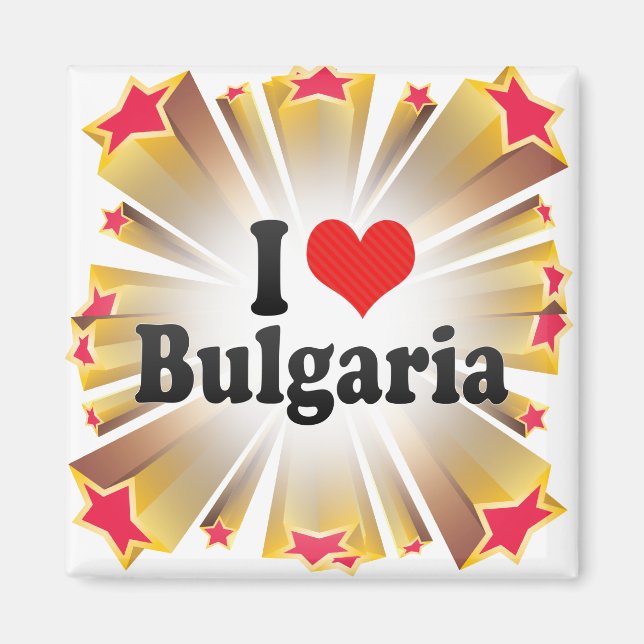 I Liebe Bulgarien Magnet (Vorne)