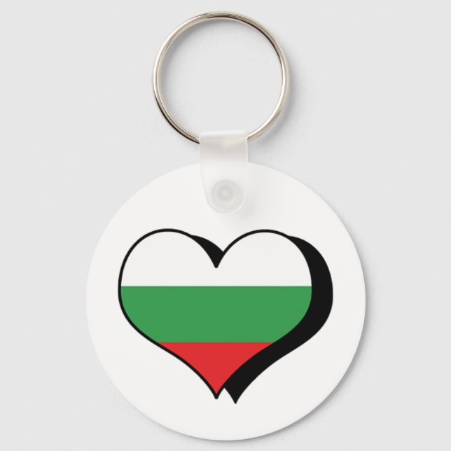 I Liebe Bulgarien Schlüsselanhänger (Vorderseite)