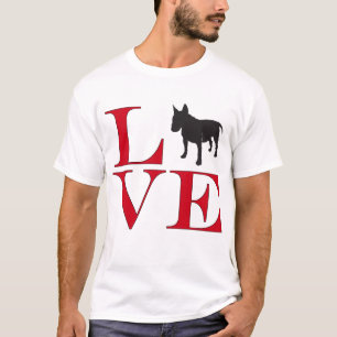 I Liebe Bull Terriers - helles farbiges T-Shirt