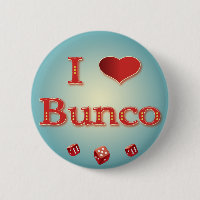 I Liebe Bunco im Rot mit roten Würfeln