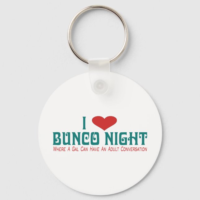 i Liebe bunco night Schlüsselanhänger (Vorderseite)