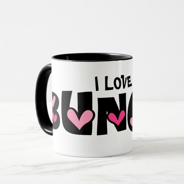 I LIEBE BUNCO Tasse (Vorderseite Links)