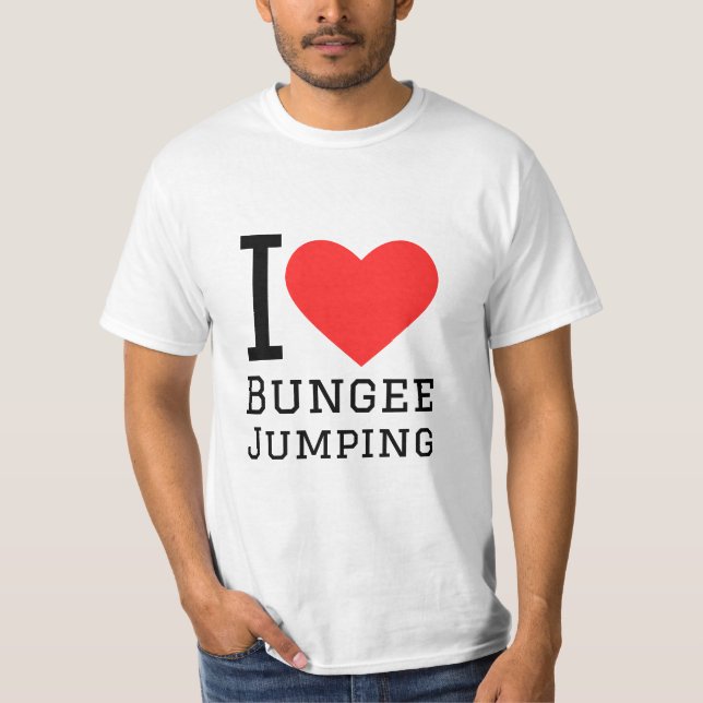 I Liebe Bungee Jumping T-Shirt (Vorderseite)