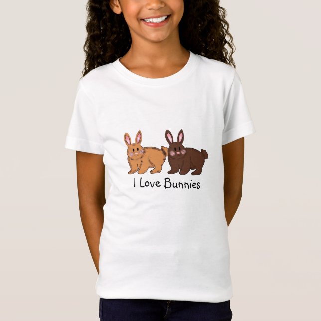 I Liebe Bunnies T-Shirt (Vorderseite)
