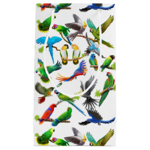 I Liebe-bunte Papageien-Geschenk-Tasche Kleine Geschenktüte