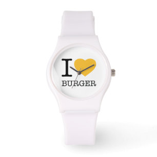 I LIEBE BURGER ARMBANDUHR