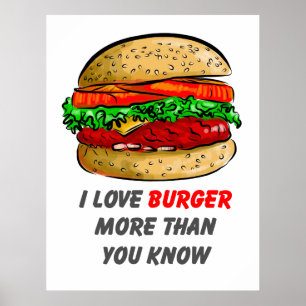 I Liebe Burger Poster