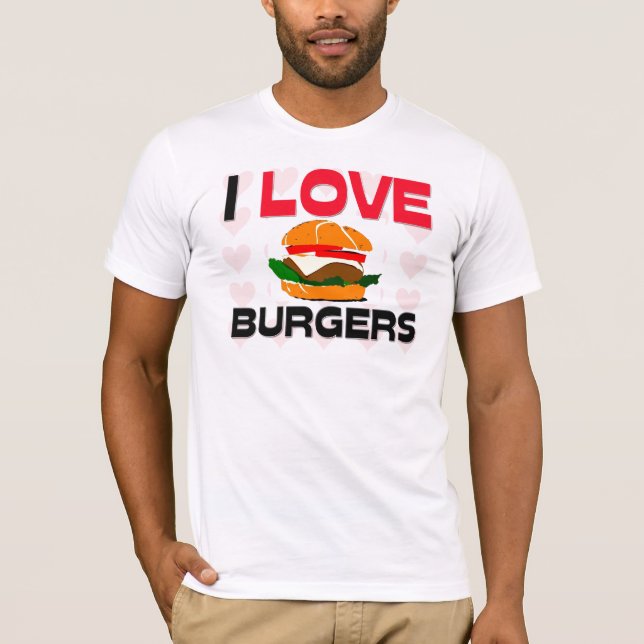 I Liebe-Burger T-Shirt (Vorderseite)