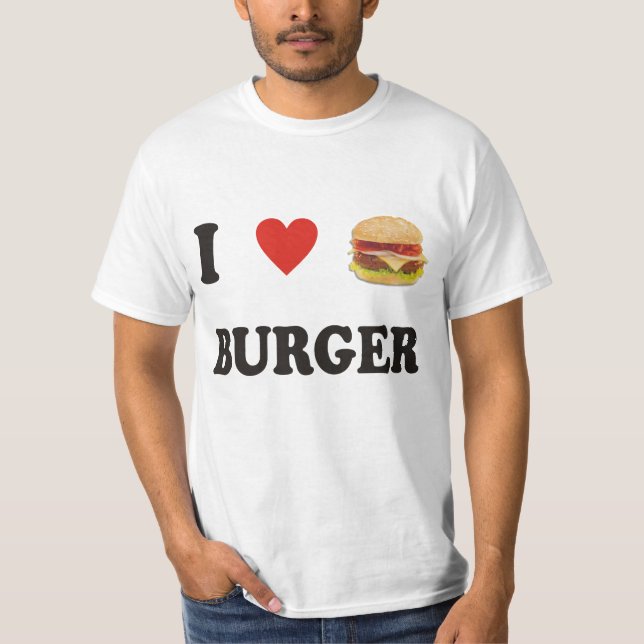 I Liebe-Burger T-Shirt (Vorderseite)