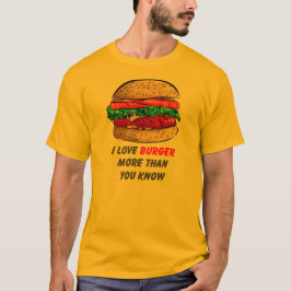 I Liebe-Burger-T-Shirt T-Shirt