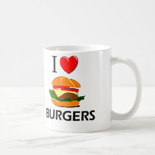 I Liebe-Burger Tasse (Rechts)