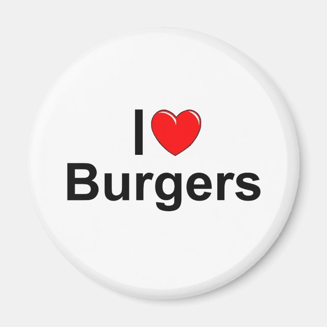 I Liebe Burgers Magnet (Vorne)