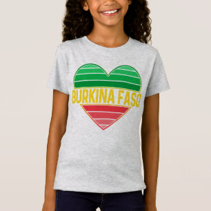 I Liebe Burkina Faso, Herz Burkinabè T-Shirt