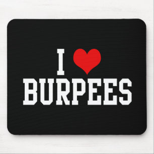 I Liebe Burpees, Fitness Mousepad