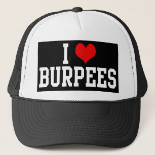 I Liebe Burpees, Fitness Truckerkappe