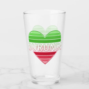 I Liebe Burundi, Burundisches Herz Glas