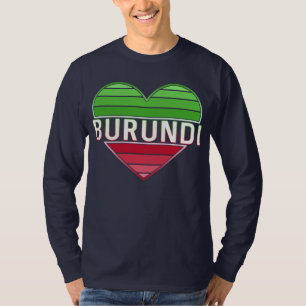 I Liebe Burundi, Burundisches Herz T-Shirt