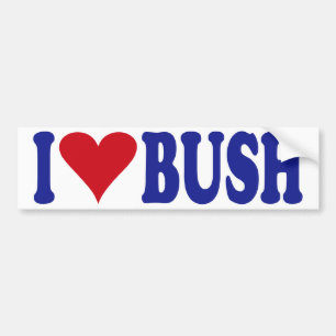 I Liebe Bush Autoaufkleber