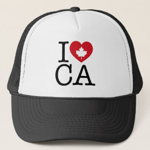 I LIEBE CA   I Liebe Canada Custom Trucker Hat Truckerkappe