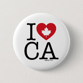 I LIEBE CA | I Liebe Kanada Benutzerdefinierte But Button
