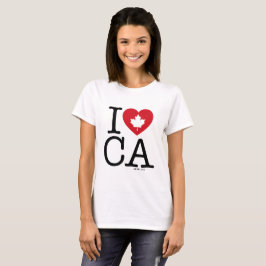 I LIEBE CA | Ich Liebe Kanada Custom Women's T - S T-Shirt