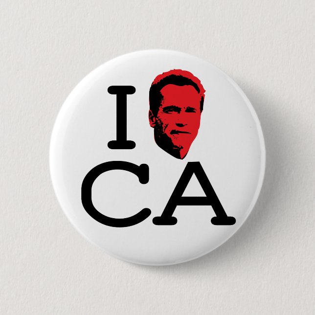 I Liebe CA - reg. - Knopf Button (Vorderseite)