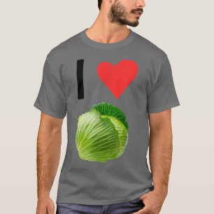 I Liebe Cabbage für Vegetarier und Veganer T-Shirt