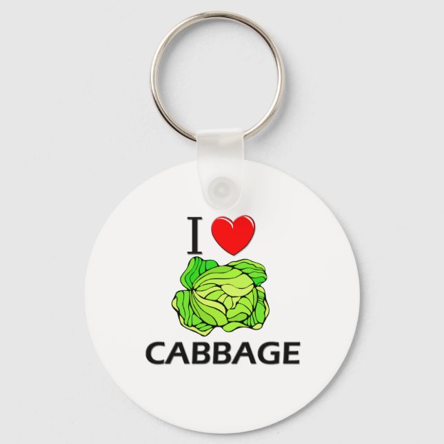I Liebe Cabbage Schlüsselanhänger (Vorderseite)