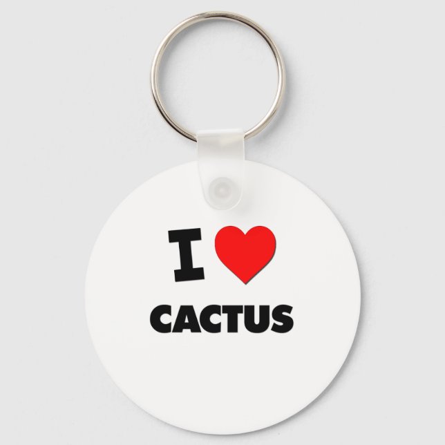 I Liebe Cactus Schlüsselanhänger (Vorderseite)