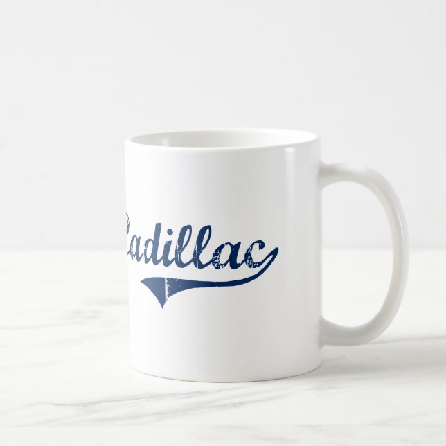 I Liebe Cadillac Michigan Kaffeetasse (Rechts)