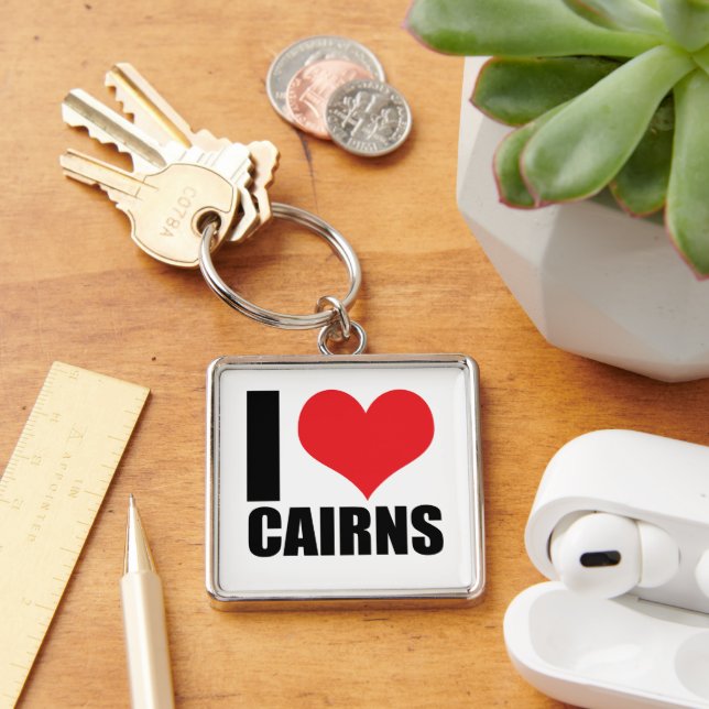 I Liebe Cairns Schlüsselanhänger (Schreibtisch)