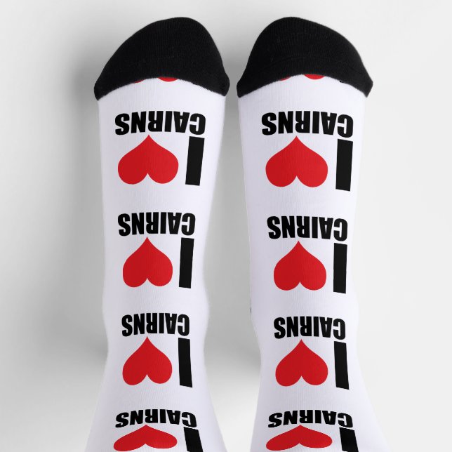 I Liebe Cairns Socken (Oben)