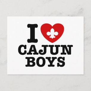 I Liebe Cajun Boys Postkarte