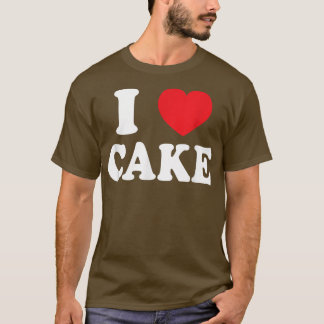 I Liebe Cake Cupcake Lover Gedeckter Rundgang Kuns T-Shirt