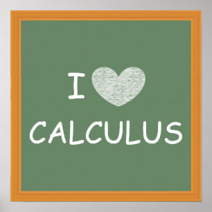 I Liebe Calculus Poster