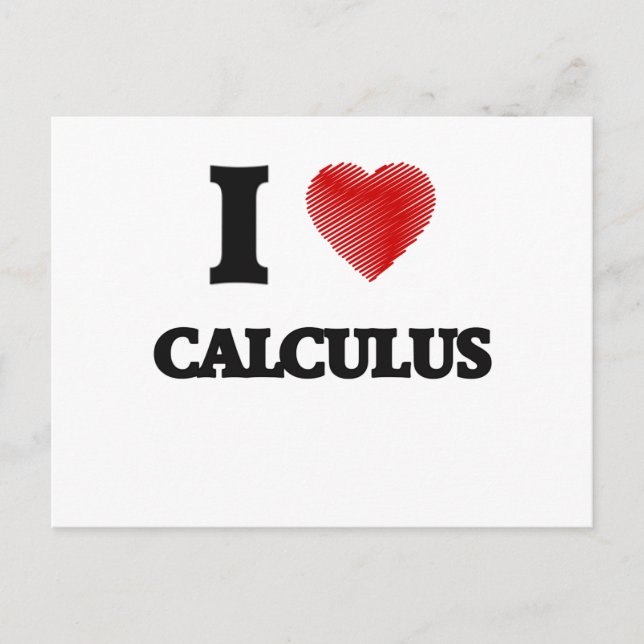 I Liebe Calculus Postkarte (Vorderseite)
