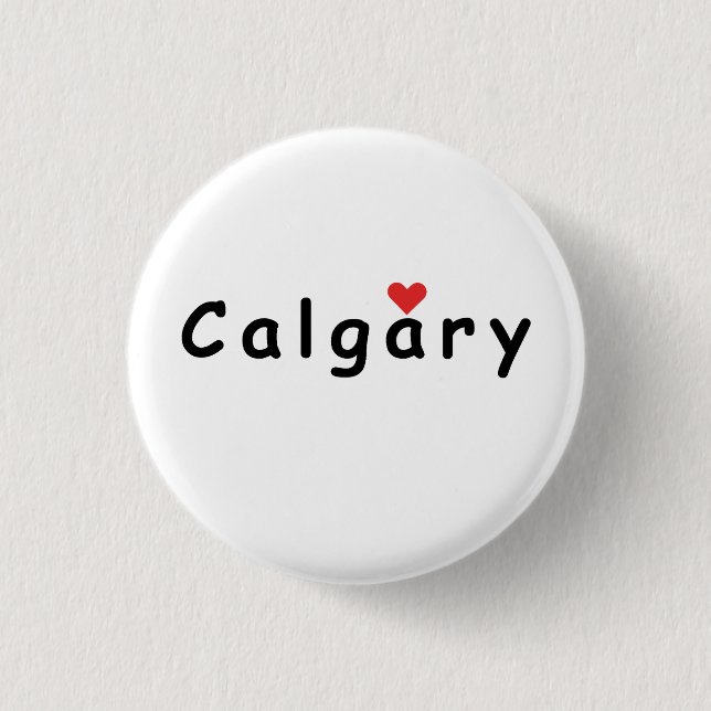 I Liebe Calgary Button (Vorderseite)