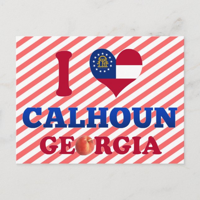 I Liebe Calhoun, Georgien Postkarte (Vorderseite)