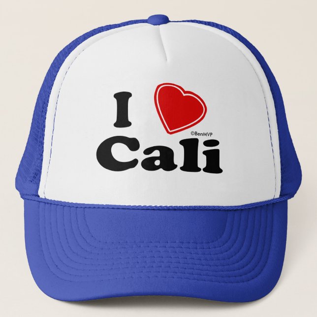 I Liebe Cali Truckerkappe (Vorderseite)