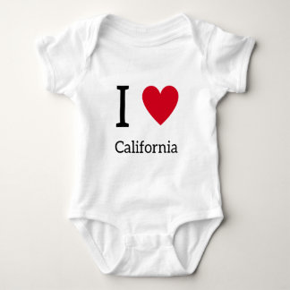 I Liebe California Baby Bodysuit Baby Gift Baby Strampler