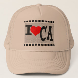 I Liebe California - Hat Truckerkappe
