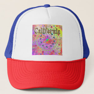I LIEBE California Lucky Golden Hat Truckerkappe