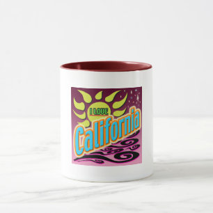 "I LIEBE California" Night Sunshine" Tasse! Tasse